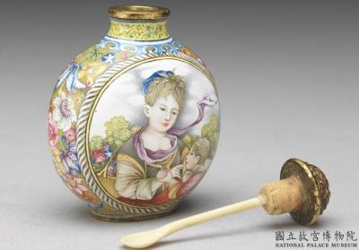 图片[3]-Copper-body painted enamel snuff bottle with a western mother-and-child design, Qing dynasty, Qianlong reign (1736-1795)-China Archive